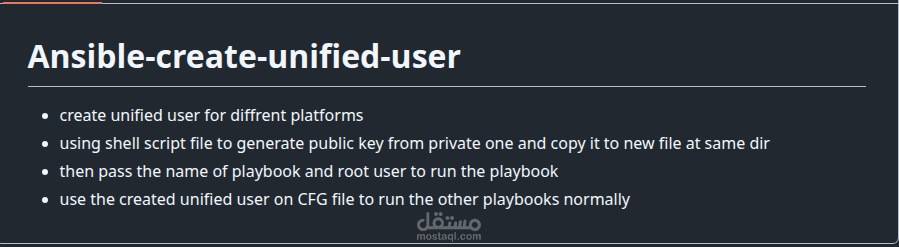 Ansible-create-unified-user