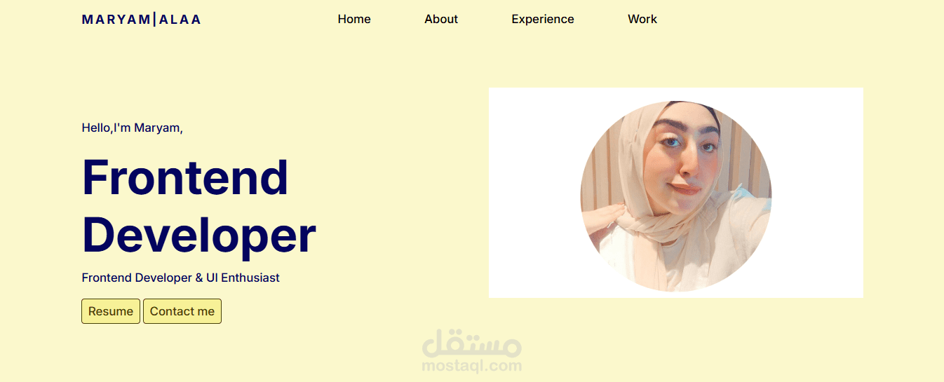 My personal  portfolio