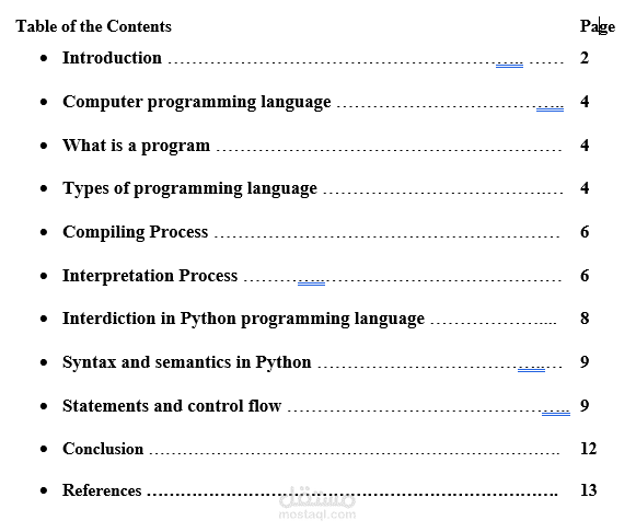 report in Programming languages and anatomy of python program