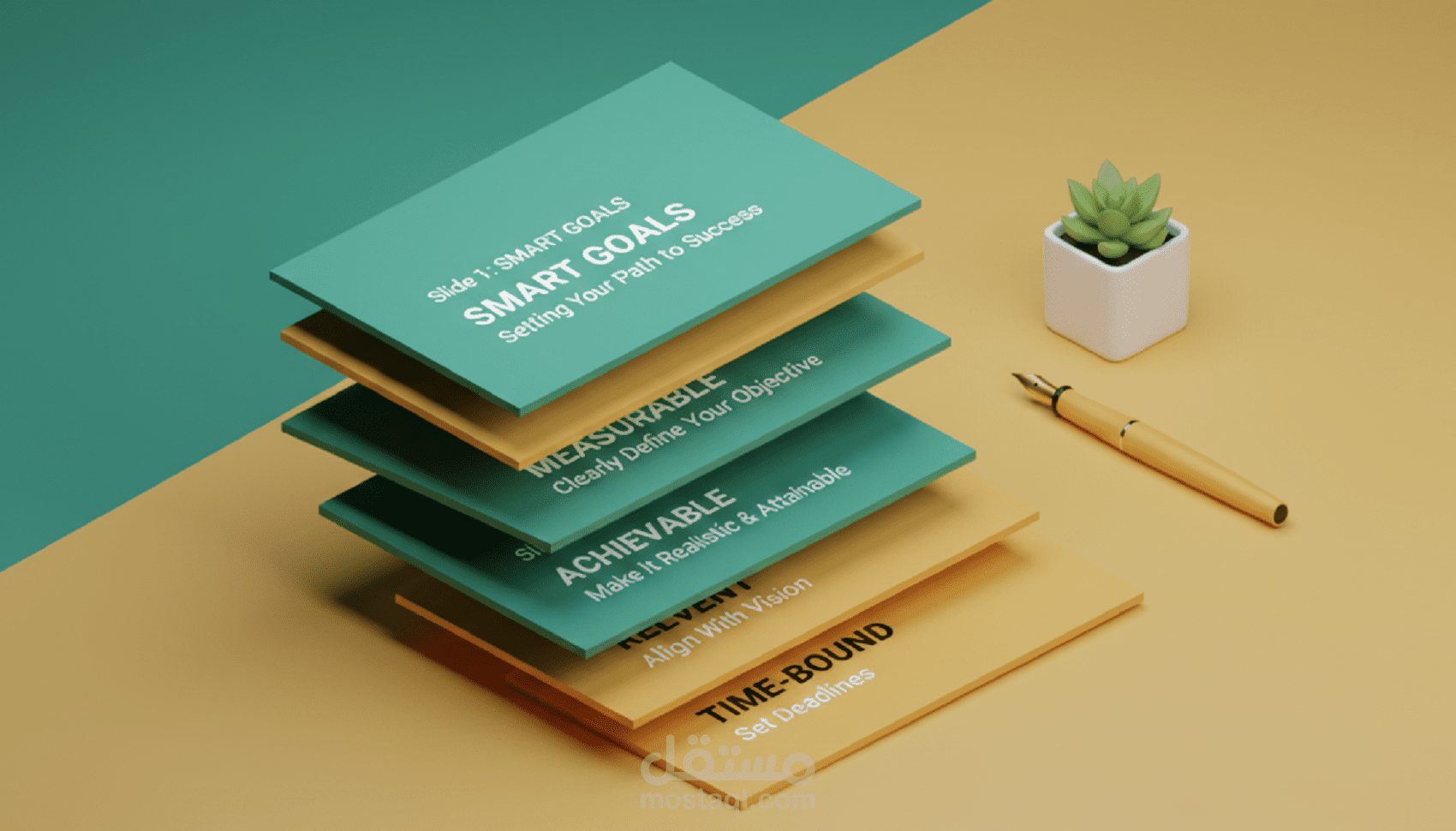 تصميم عروض تقديمية باوربوينت PowerPoint بالعربية والإنجليزية