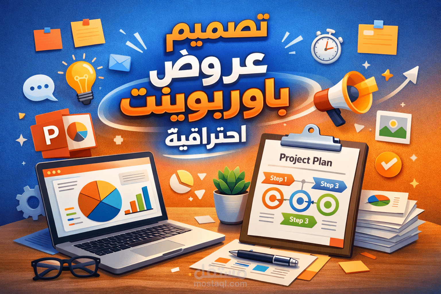 انشاء باوربوينت