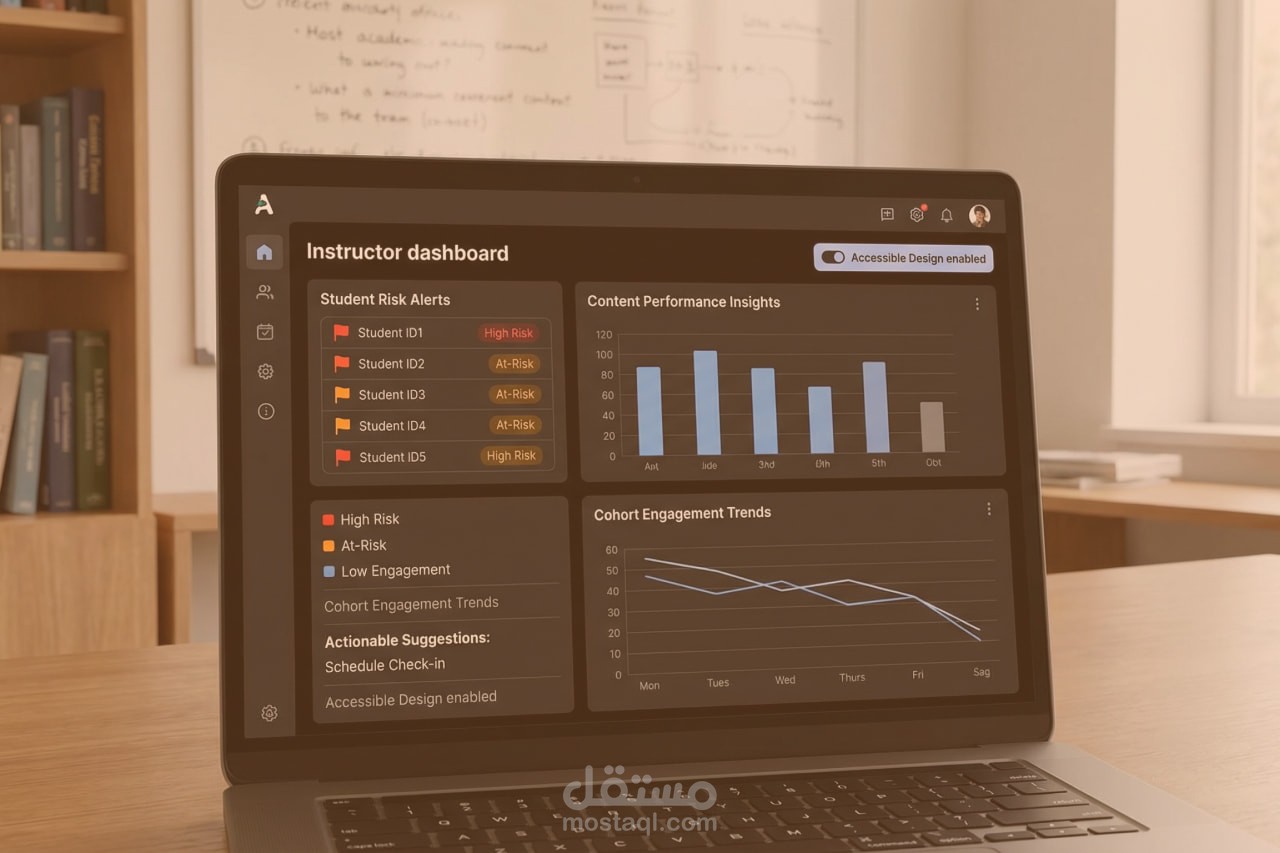 تحسين سير العمل باستخدام الذكاء الاصطناعي لمنصة تعليمية