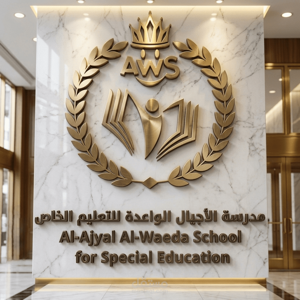 هوية شعار مدرسة الاجيال الواعدة للتعليم الخاص بليبيا