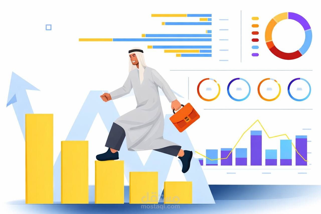 محلل بيانات باستخدام Power BI و Excel وتصميم لوحات تفاعلية