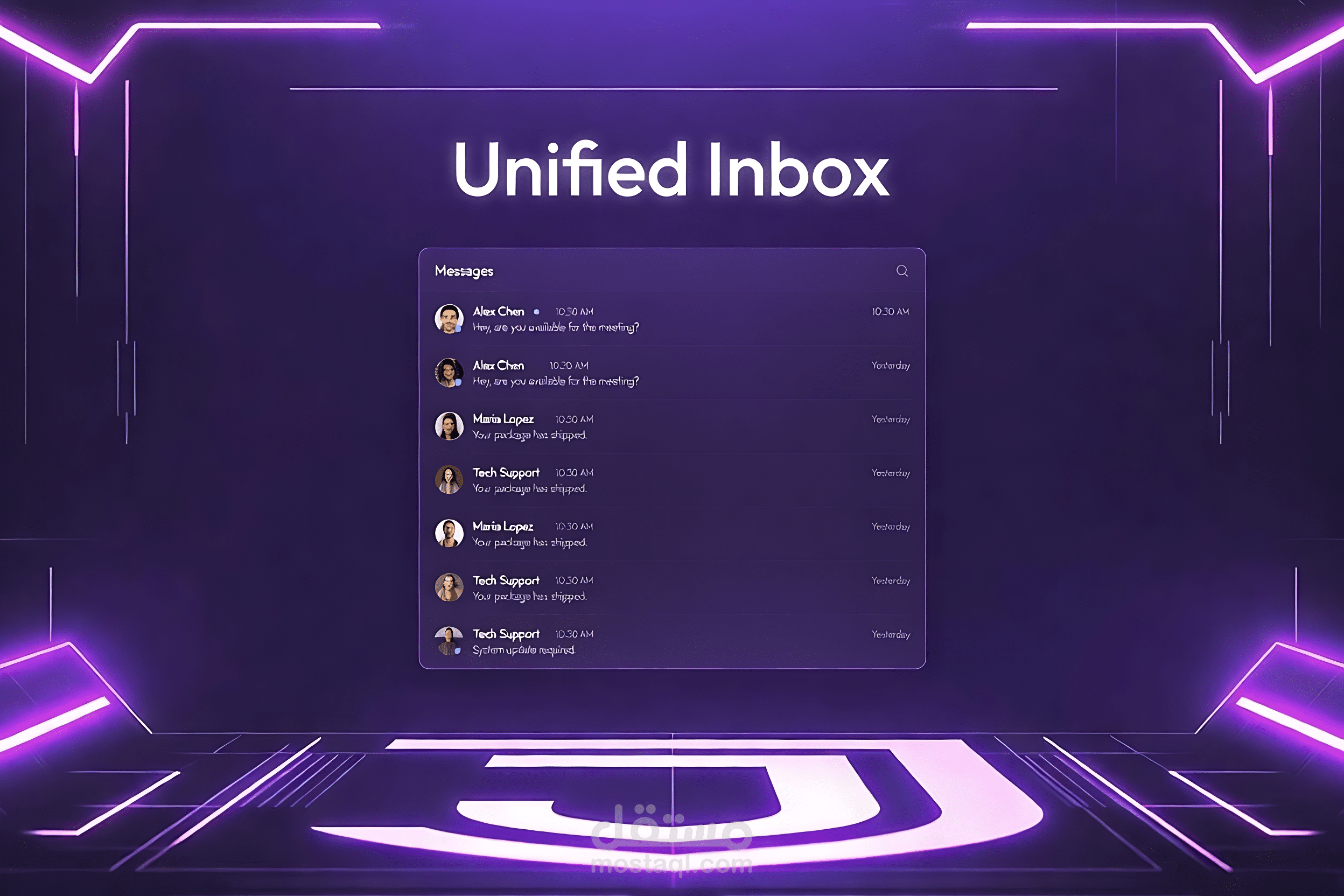 أتمتة الردود الذكية عبر جميع منصات التواصل الاجتماعي ( واتس آب, إنستغرام,  تلجرام) مع لوحة تحكم موحدة و إشعارات و وسائط متعددة