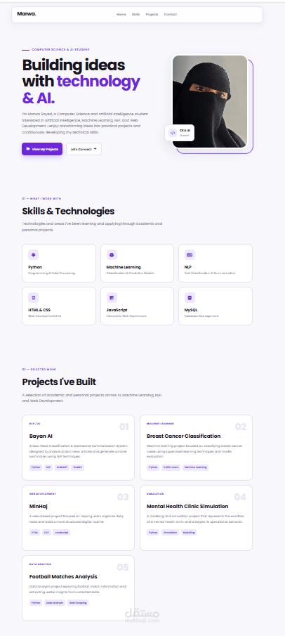 Personal Portfolio Website – Front-End Project