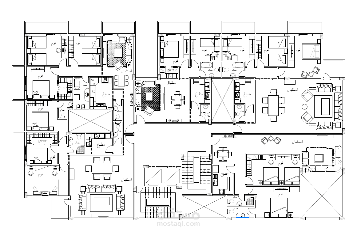 تصميم مبني سكني اداري تجاري
