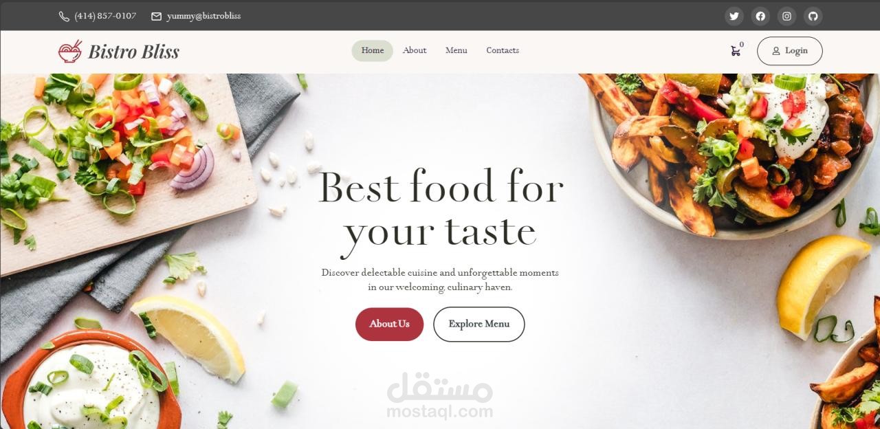 Full Stack Restaurant Web Application (MERN Stack)