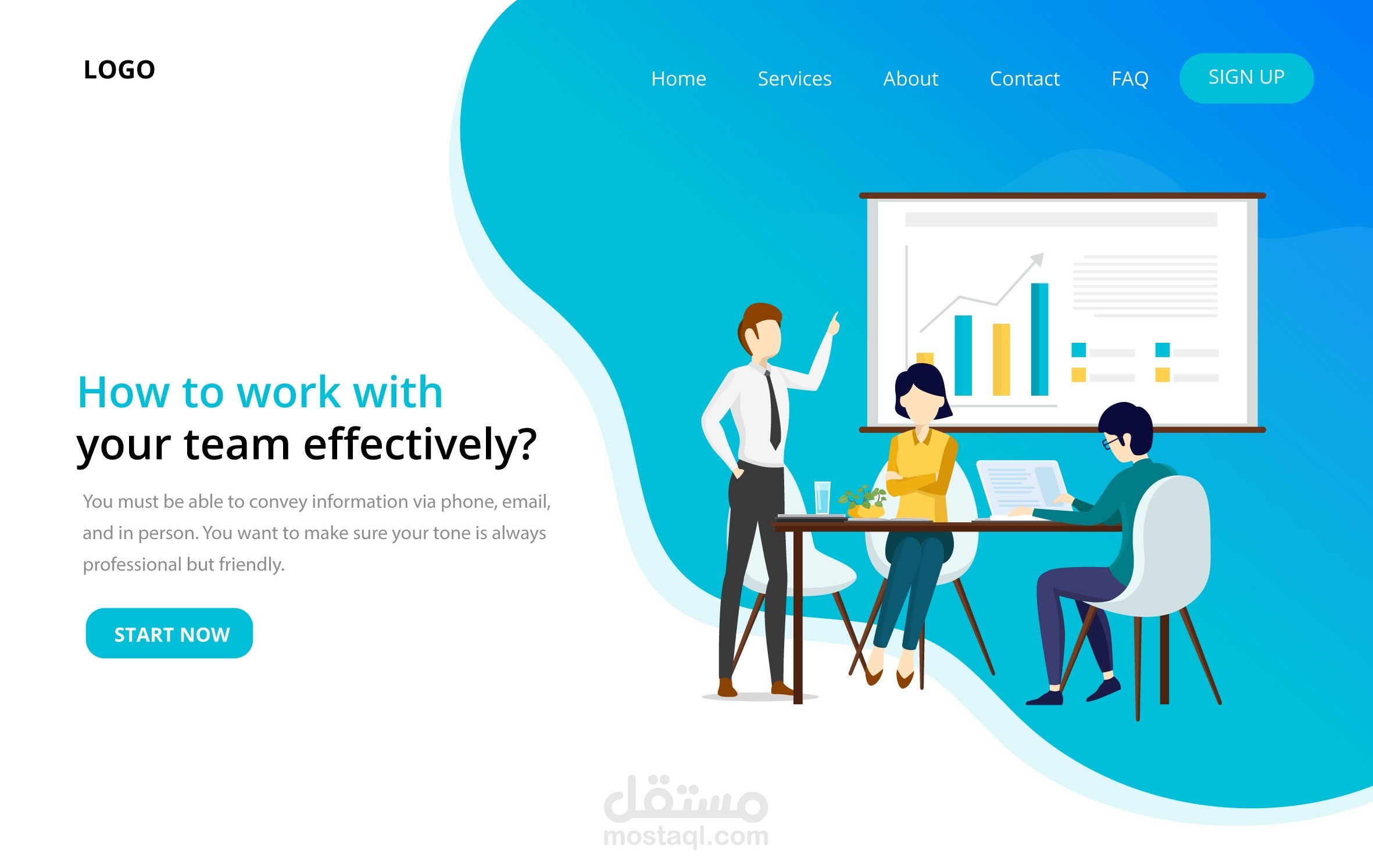 landing page