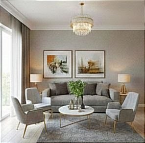 صميم داخلي مودرن لغرفة معيشة (Modern Living Room Design)