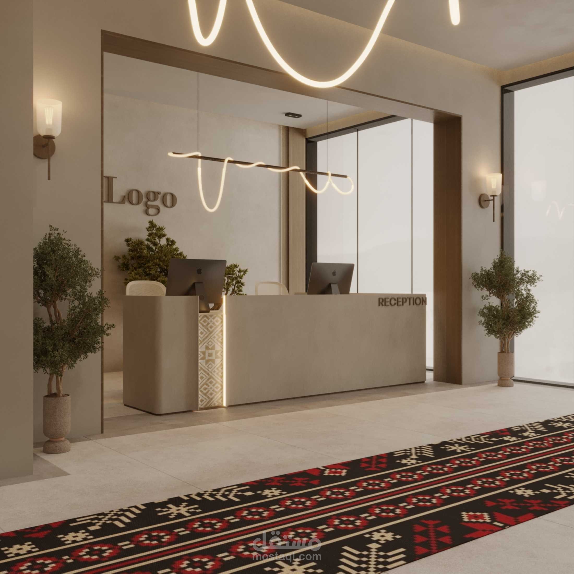 تصميم ريسبشن لفندق