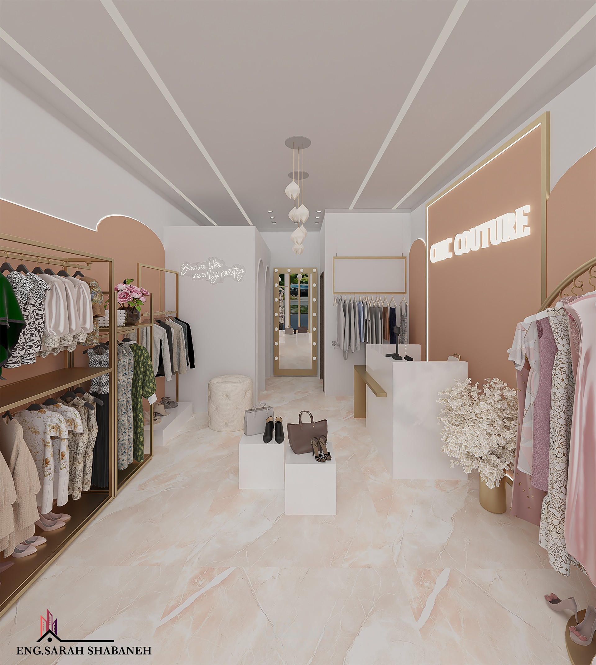 بوتيك أنيق بعصريّة لا تُقاوم باستخدام برنامج 3dsmax