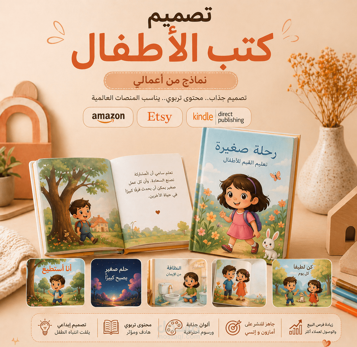 رحلة إبداعية متكاملة – تصميم وتأليف كتب أطفال برؤية سيكولوجية
