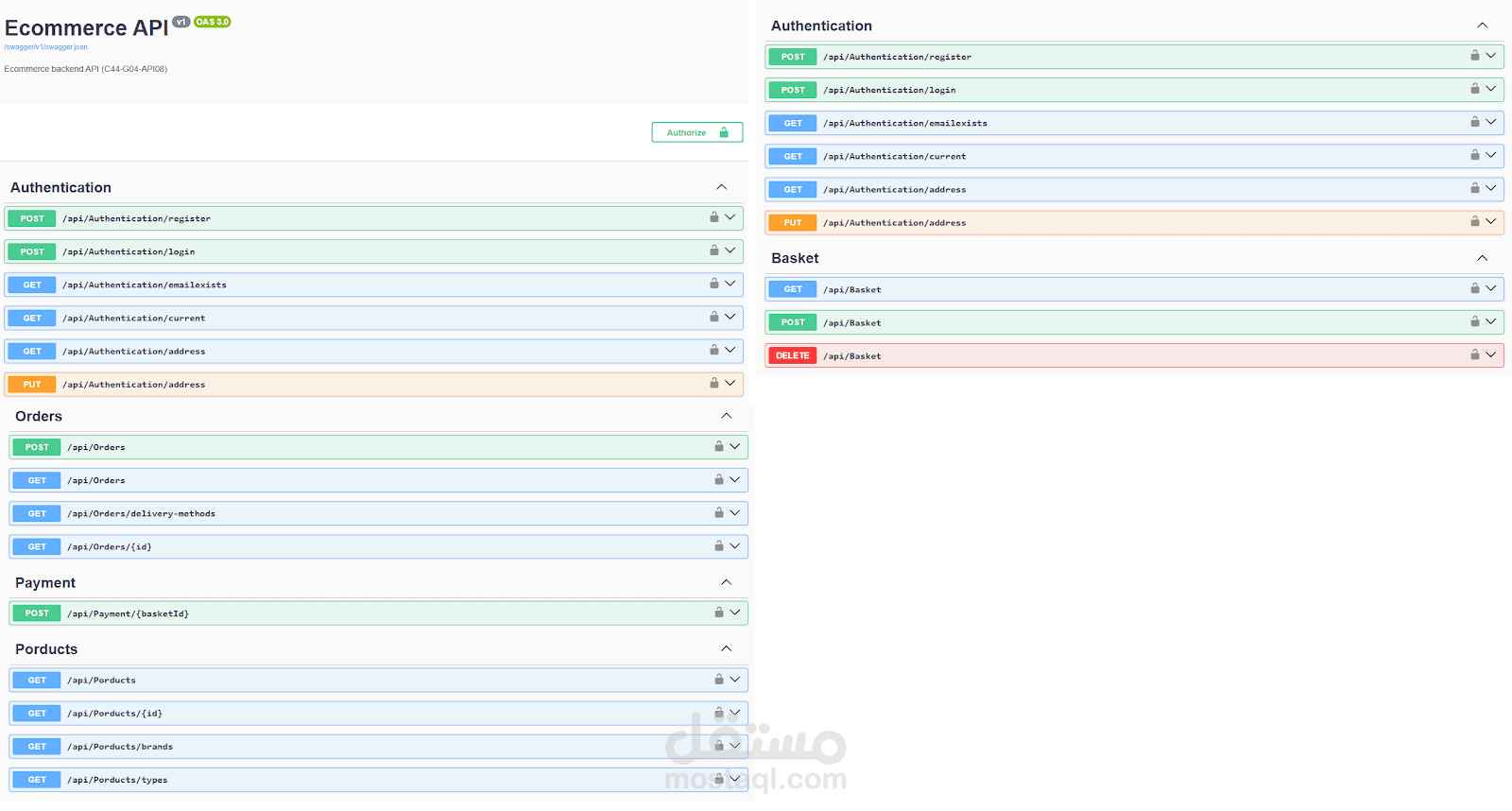 تطوير الخلفية البرمجية (Backend) لمتجر إلكتروني متكامل باستخدام .NET 8 و Onion Architecture