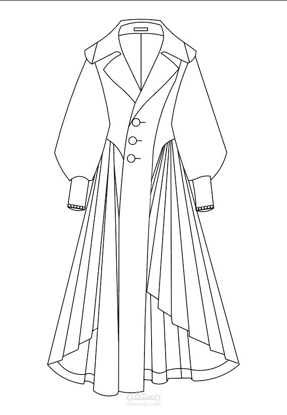 تصميم فستان عصري وأنيق