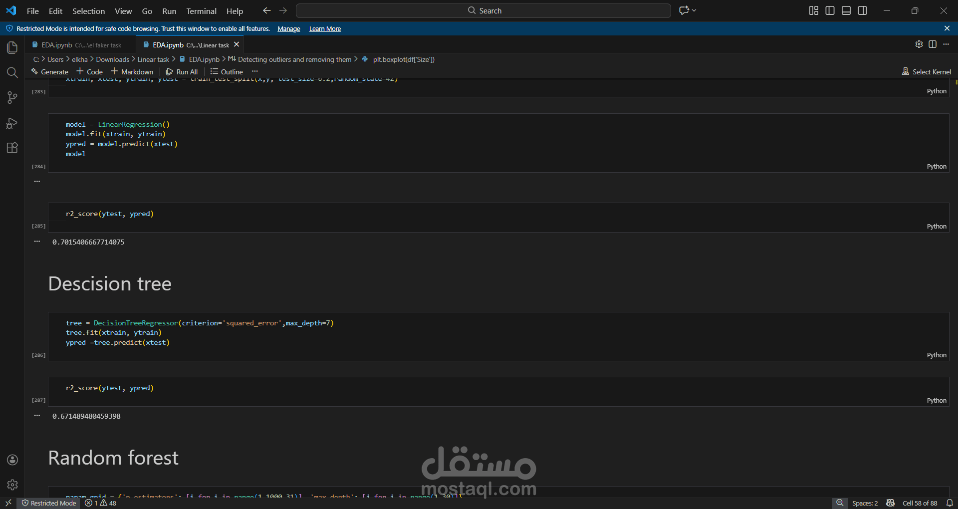 Rent dataset prediction