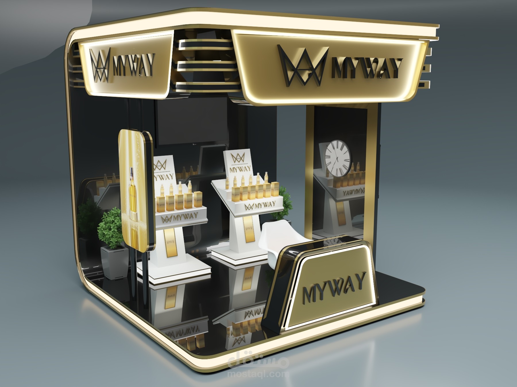 MYWAY Cosmetics Booth Design
