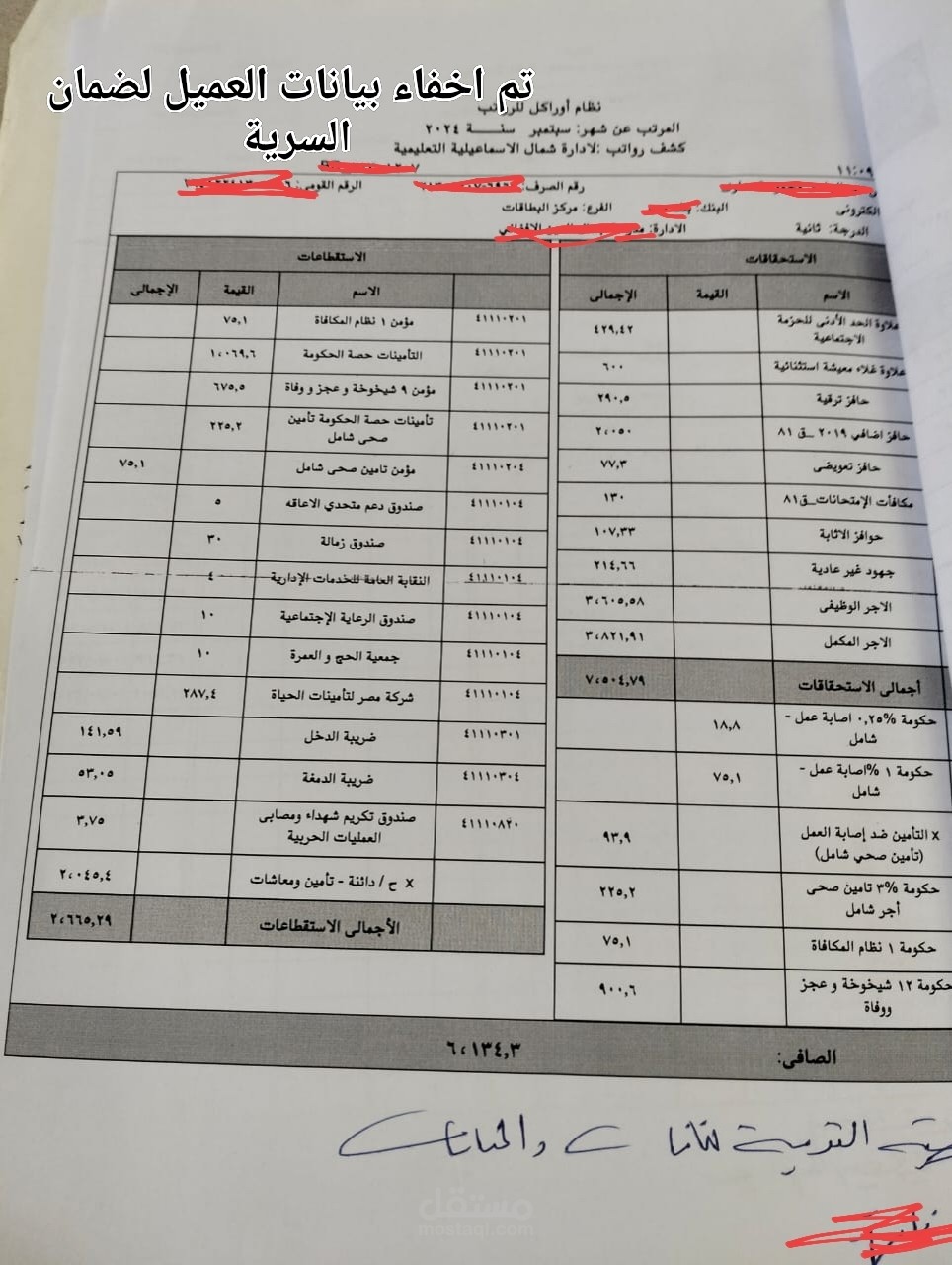 اداره الرواتب والتدقيق المالي