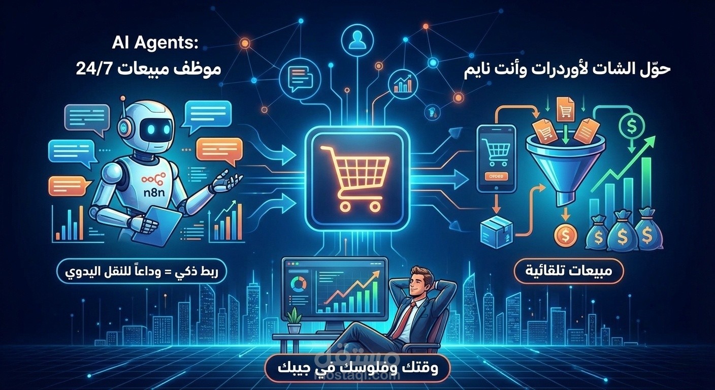 بوت ماسنجر ذكي للمبيعات وخدمة العملاء (RAG Chatbot)