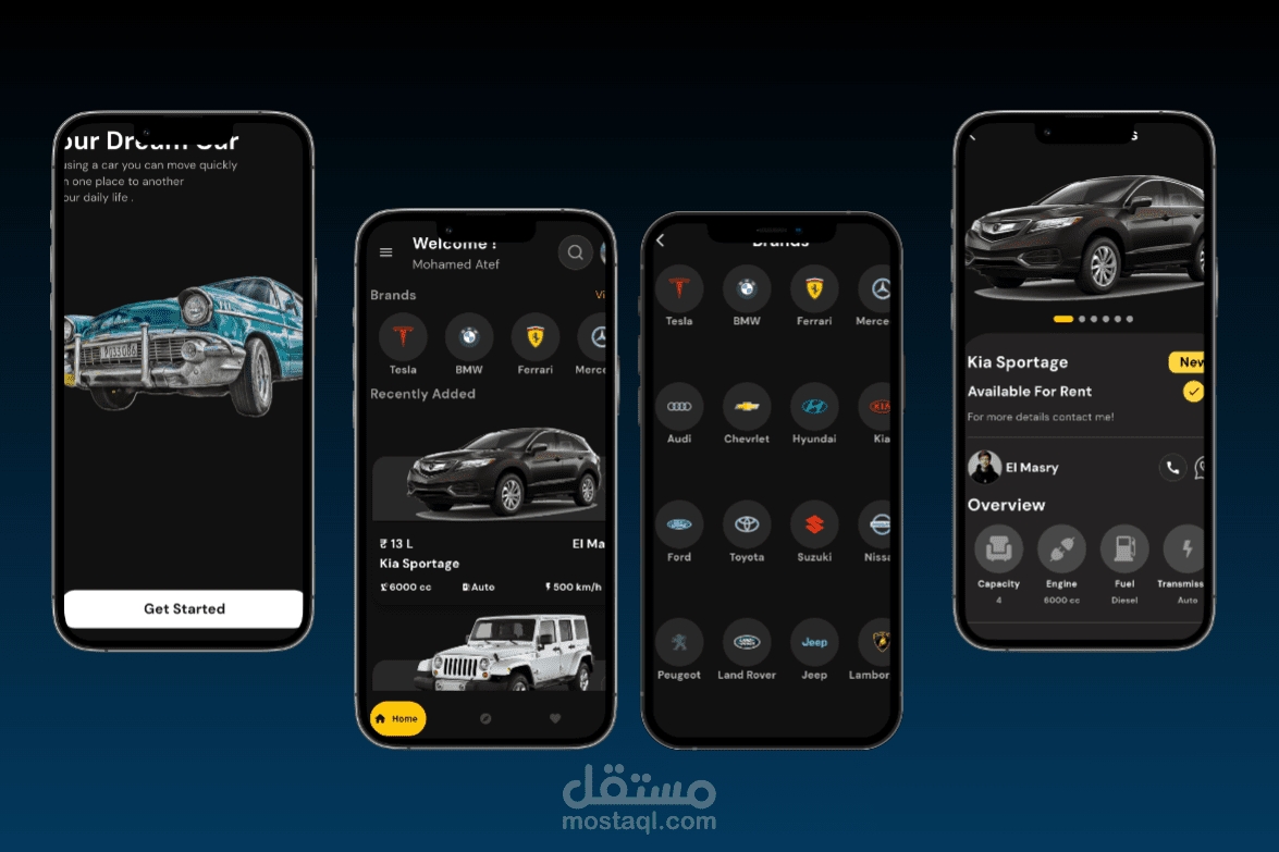 تطبيق لربط معارض السيارات مع العملاء