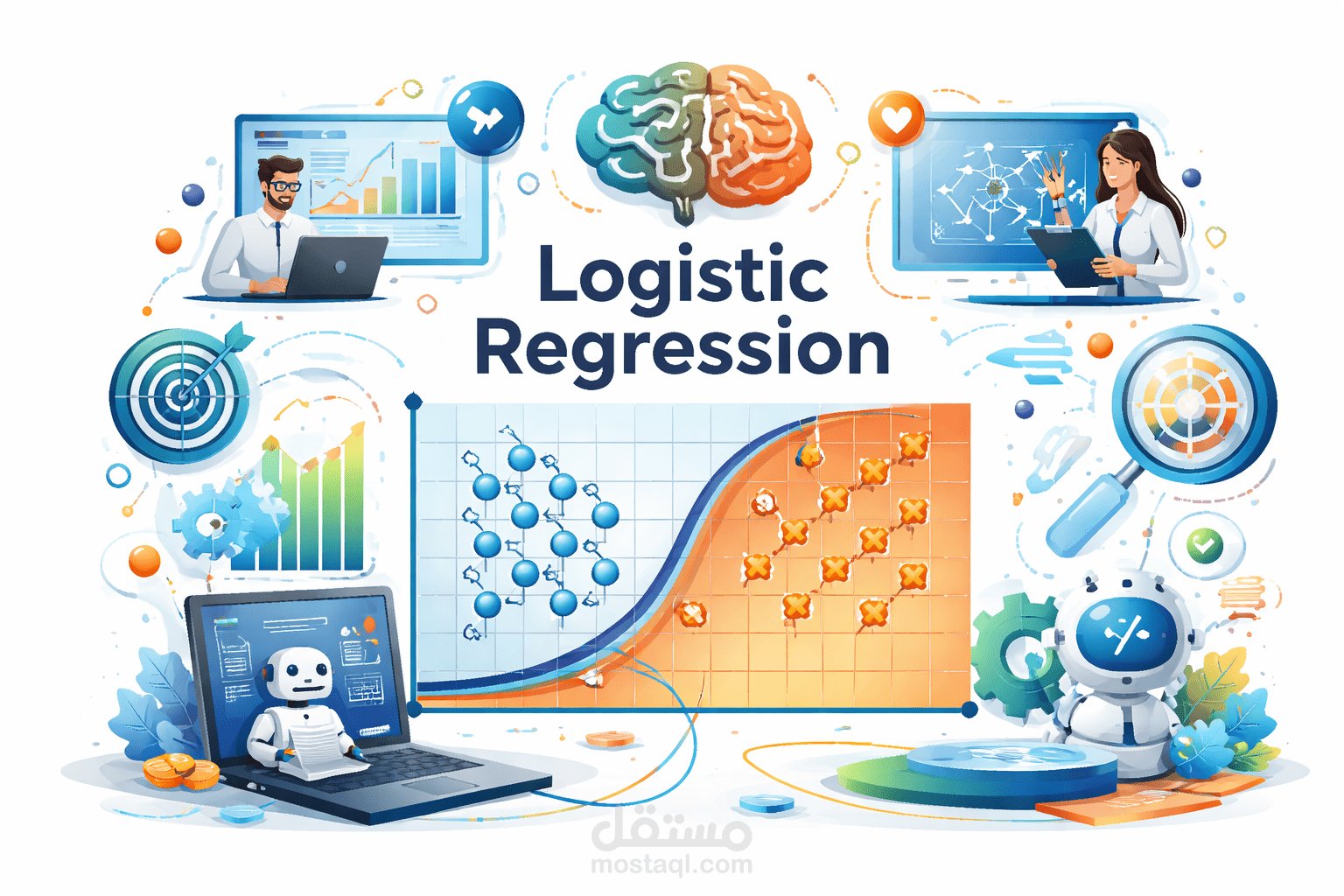 Logistic Regression لمشاريع الذكاء الاصطناعي