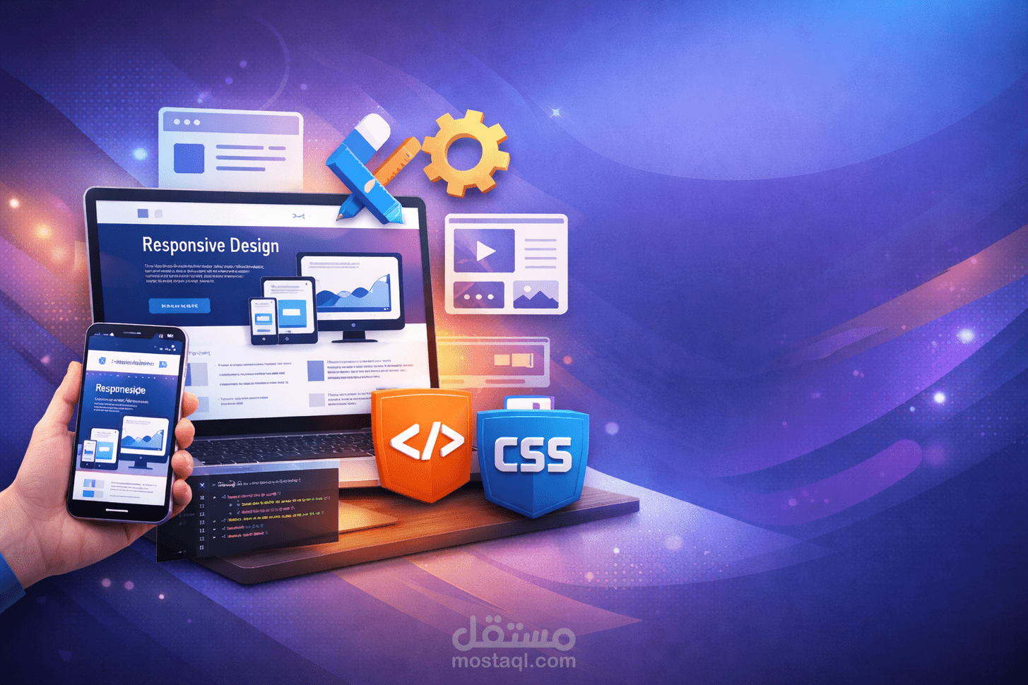 إنشاء صفحة Landing Page متجاوبة Front-End