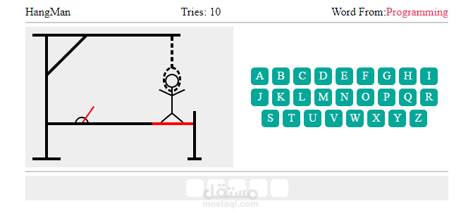 hangman game html-css -javascript