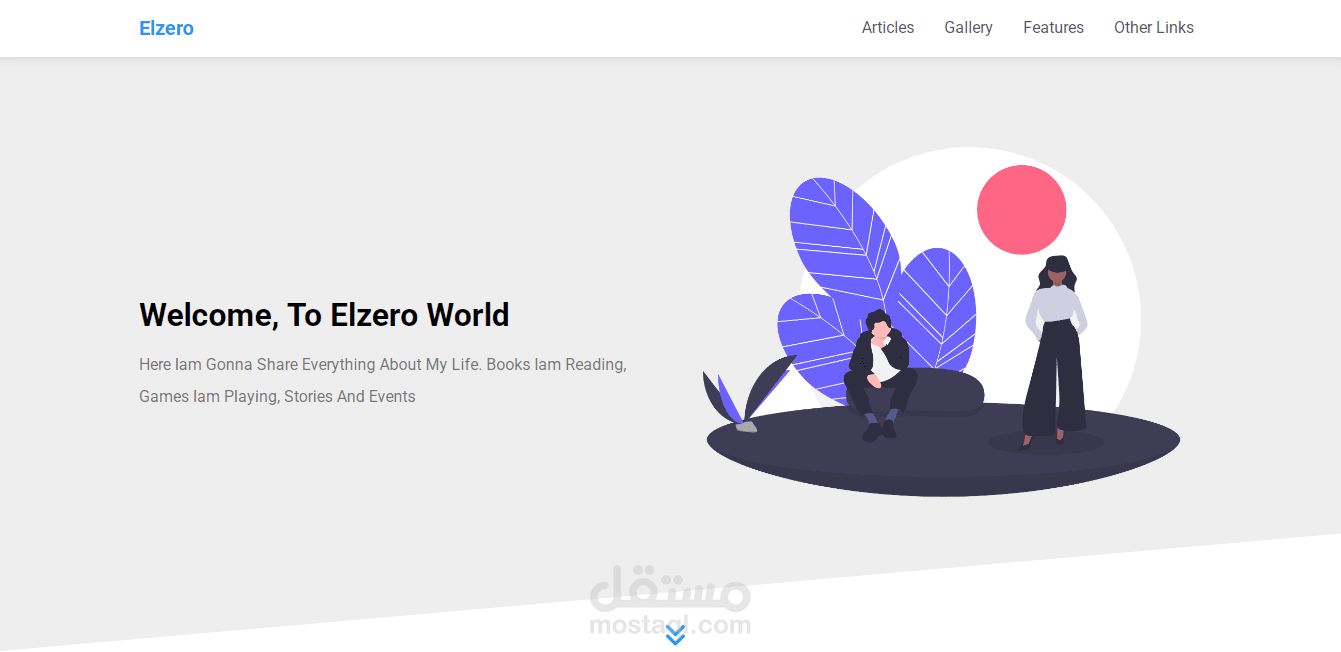 landing page html-css