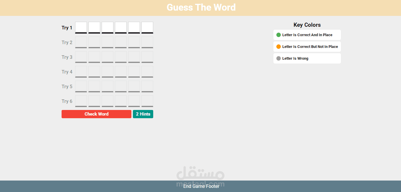 guess the word game html-css-javascript