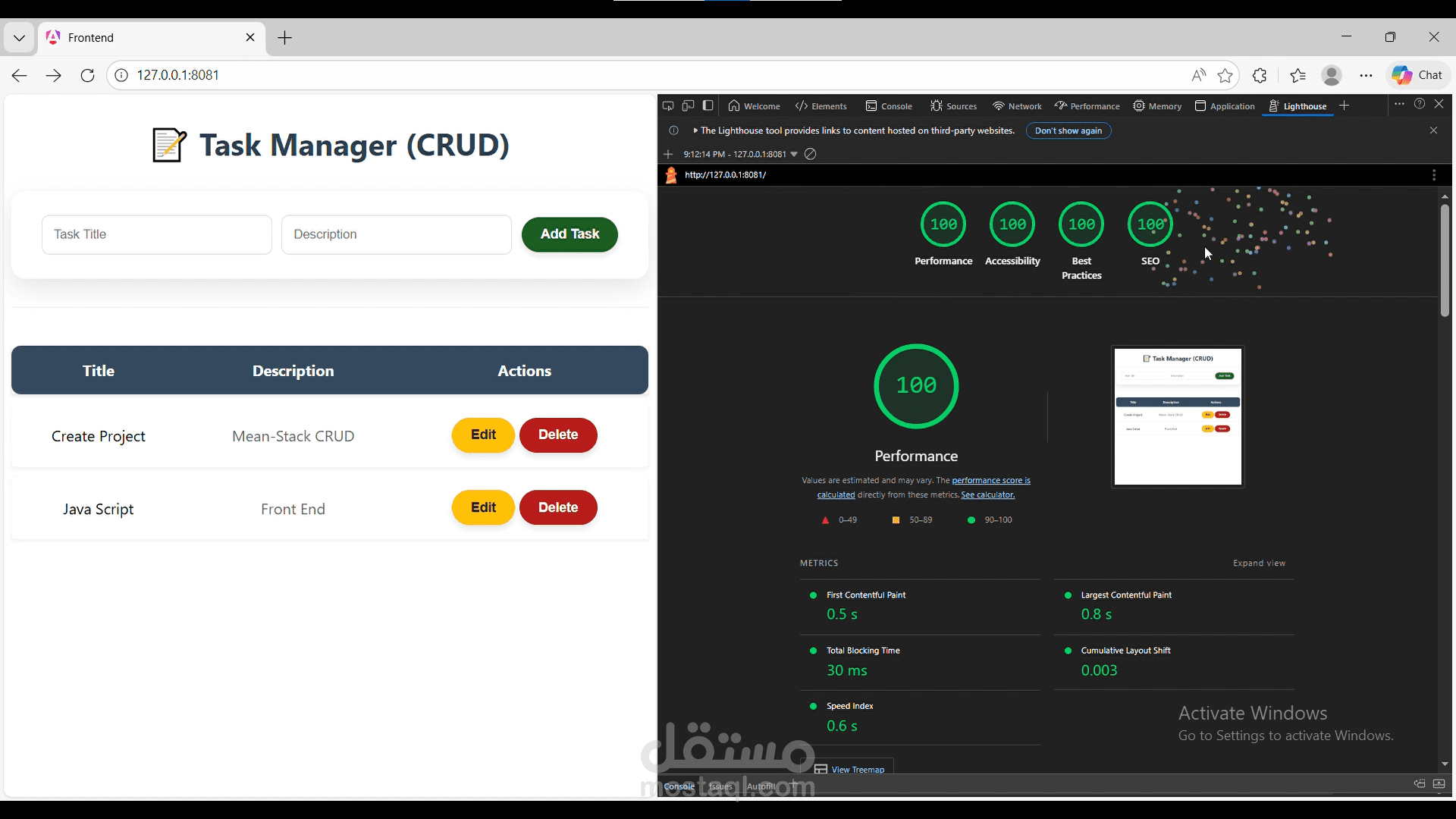 Full Stack Task-Manager CRUD Application with Angular.js