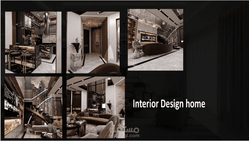 فيلا في مصر تصميم دراخلي للدور الاول