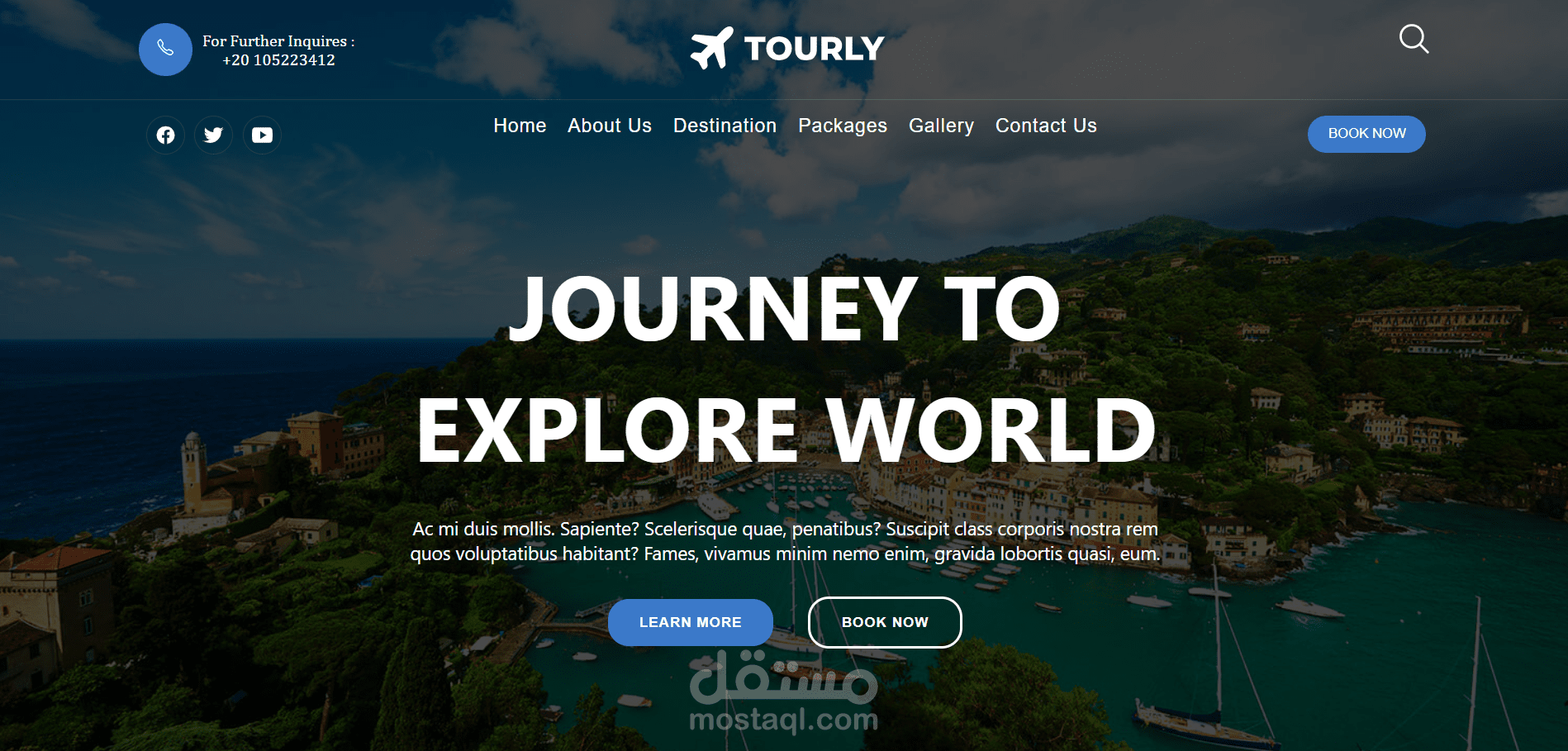 Tourly Travel & Tourism Website