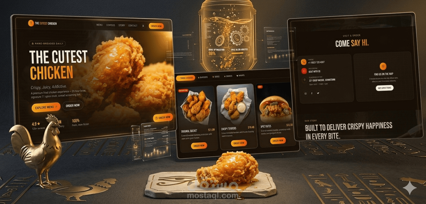 The Cutest Chicken – Restaurant Website