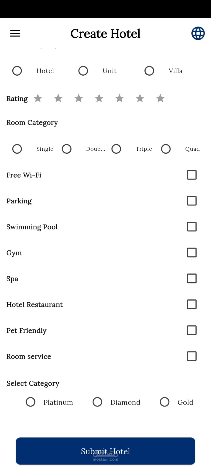 TripTo Application for reservation a Trip