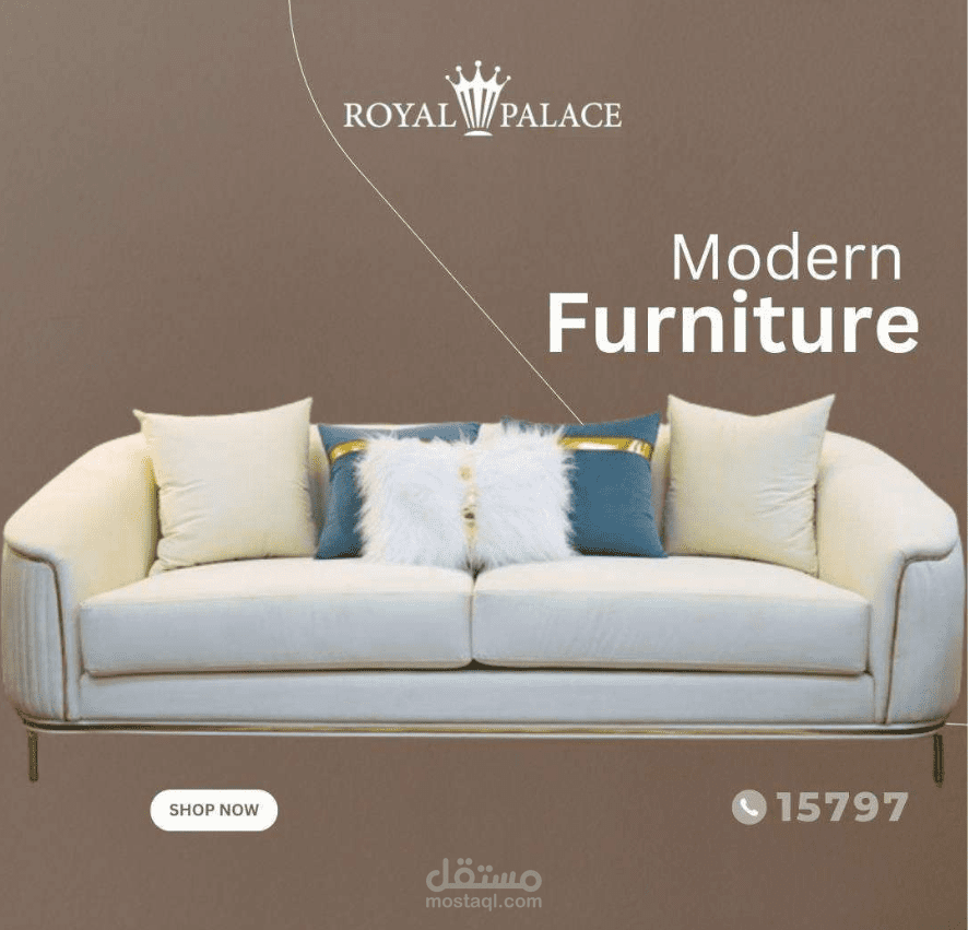 إدارة وتصميم محتوى لحساب شركة أثاث على السوشيال ميديا.