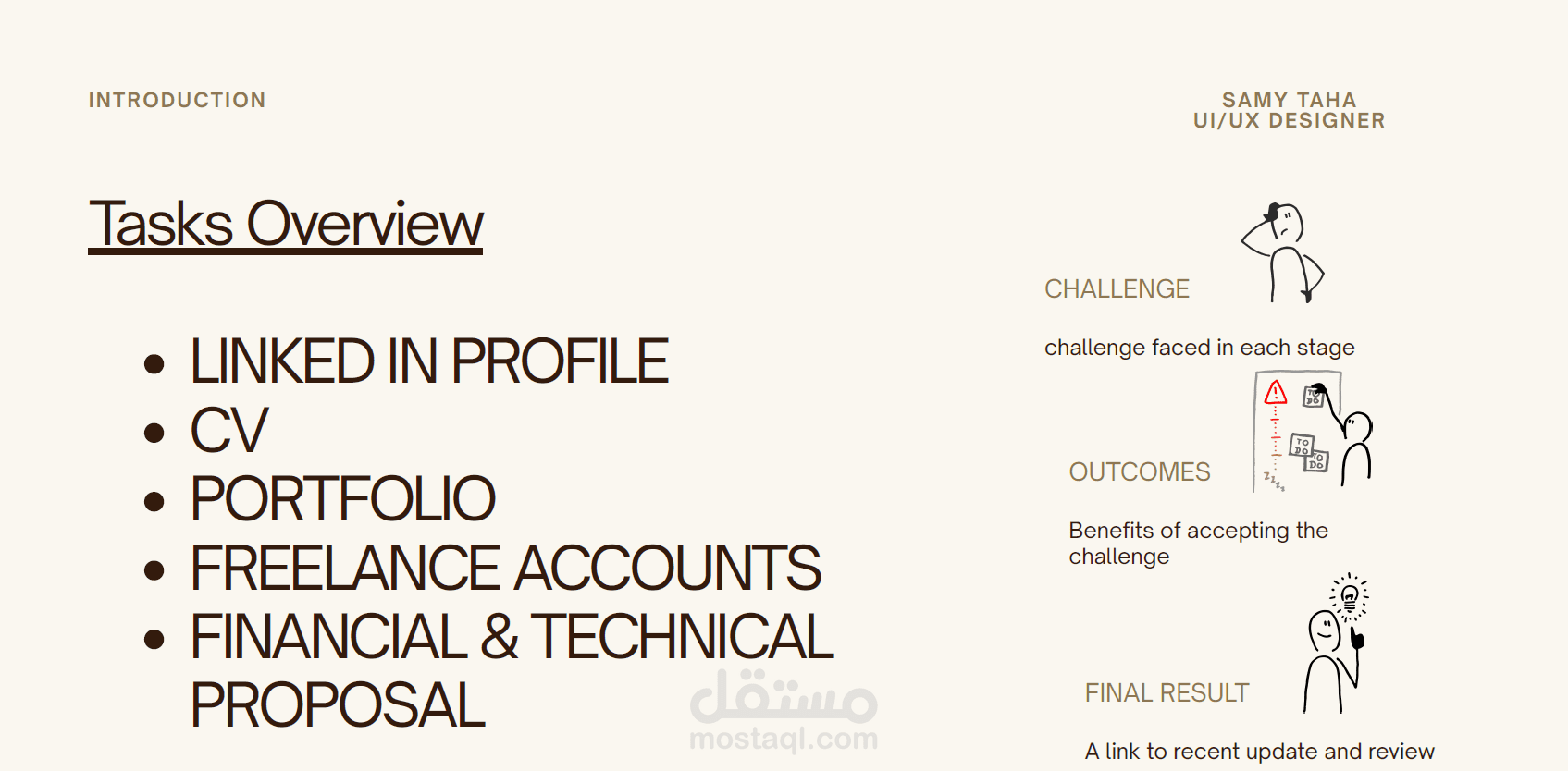 عمل تصميم بريزنتيشن وتسليم الملف بصيغة pdf