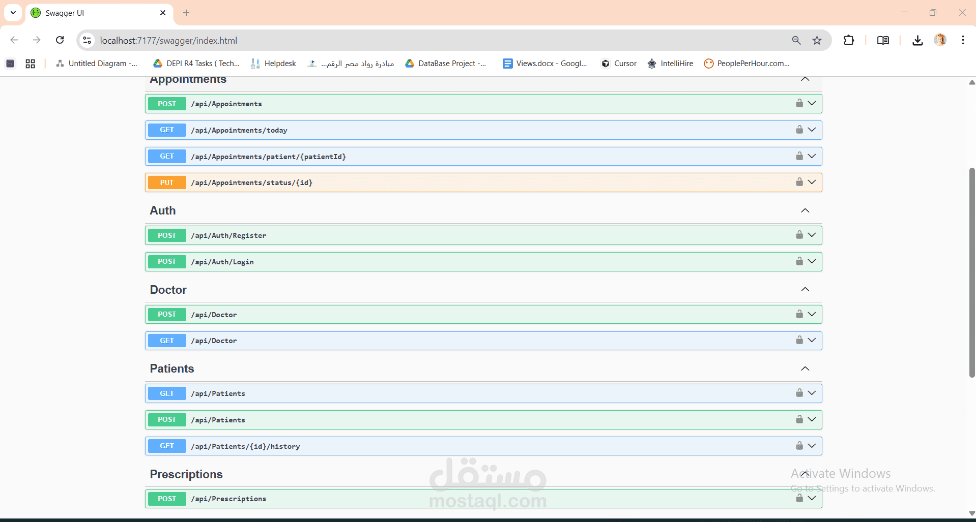 تطوير موقع باستخدام Asp.net web api