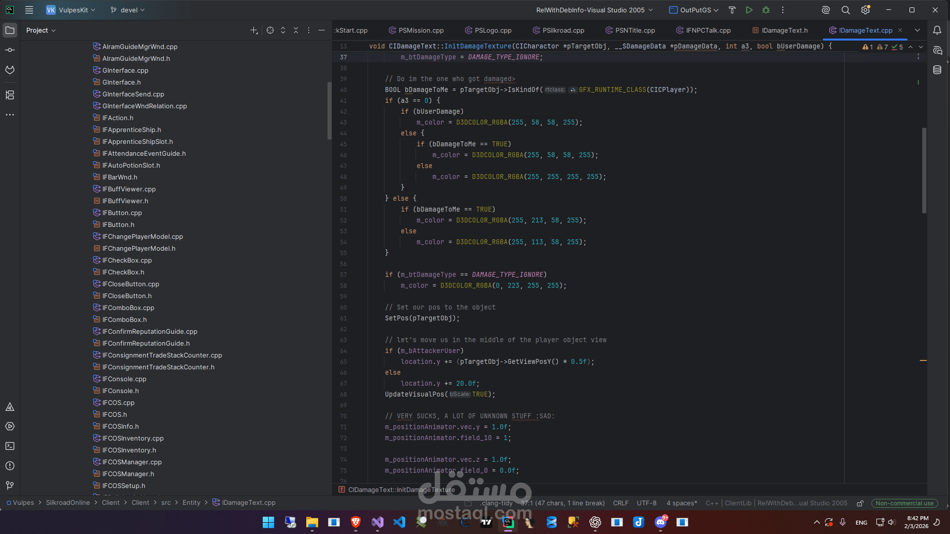 Vulpes is a C++ framework for the game Silkroad Online.
