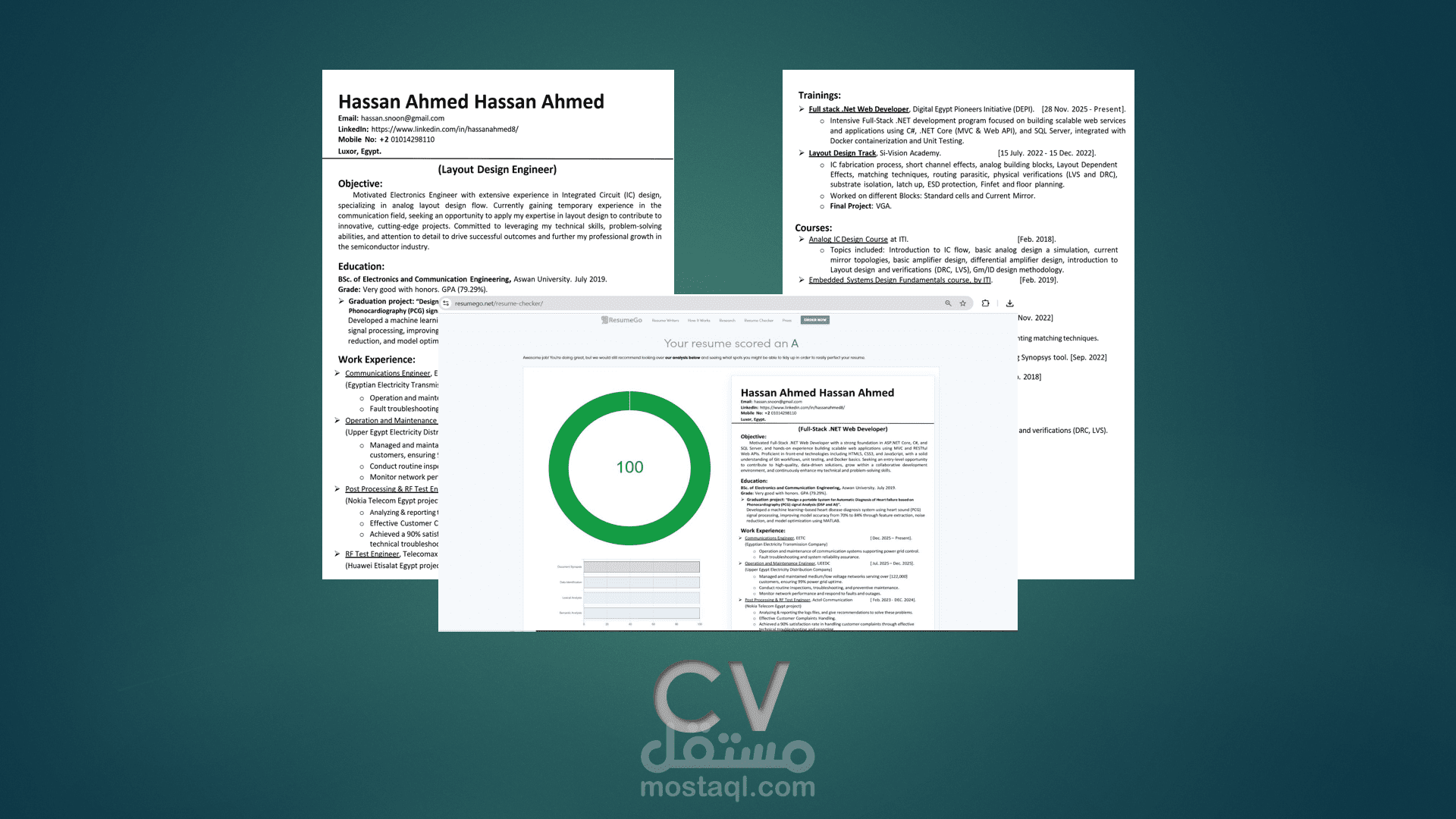 كتابة وتصميم سيرة ذاتية احترافية متوافقة مع نظام ATS