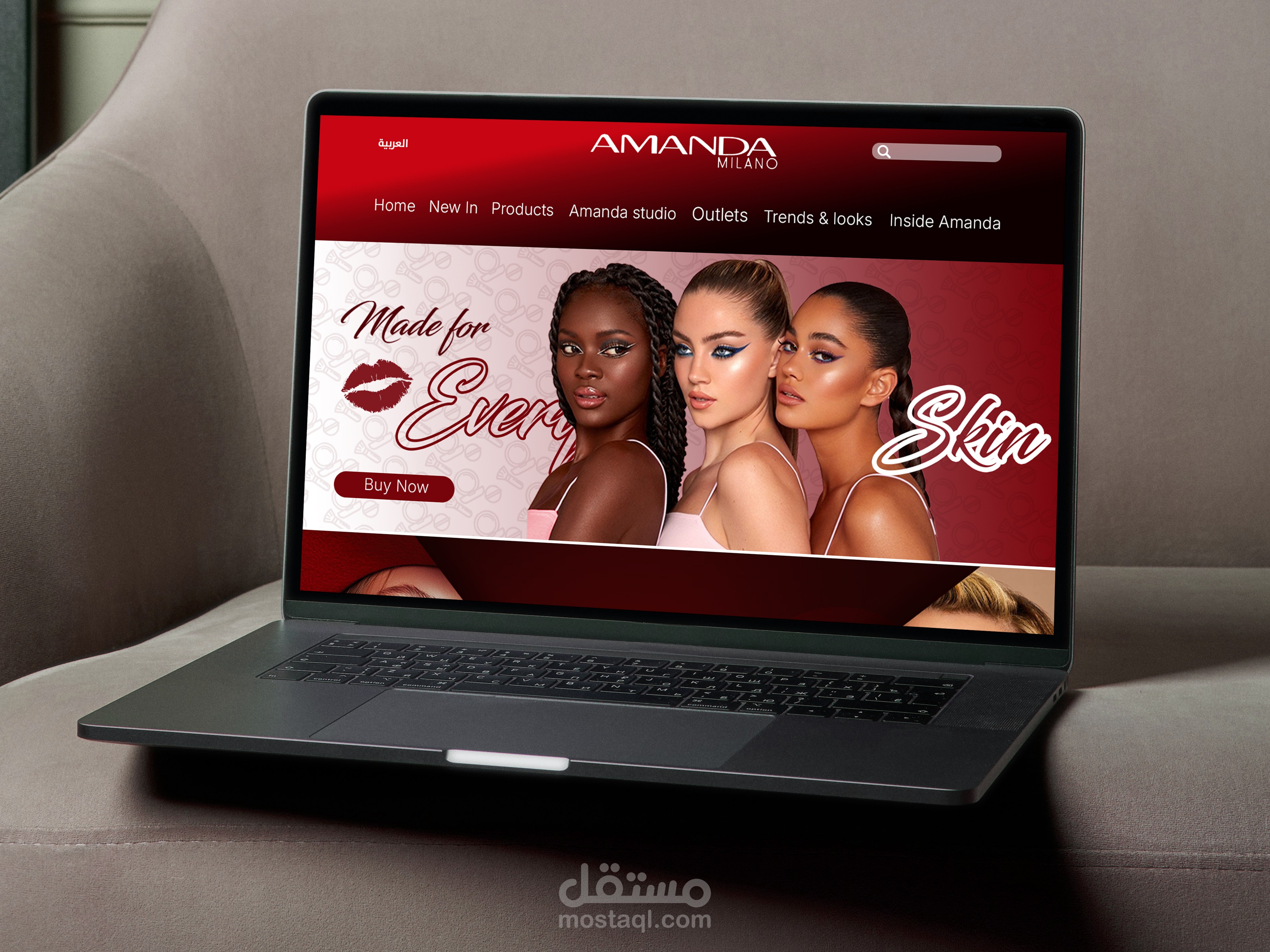 تصميم واجهة موقع جذابة واحترافية