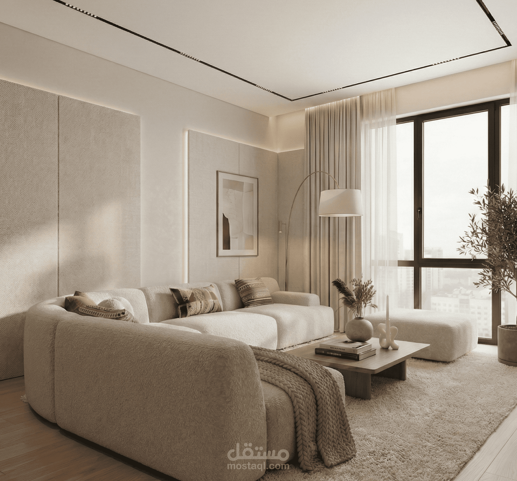 غرفة معيشة حديثة