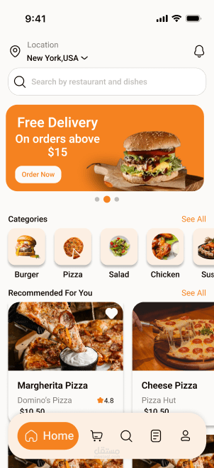 Food Delivery Mobile App – UI/UX Design