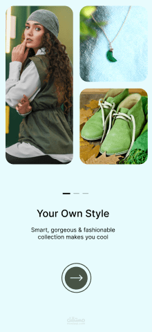 Fashion App Onboarding Screens – UI/UX Design