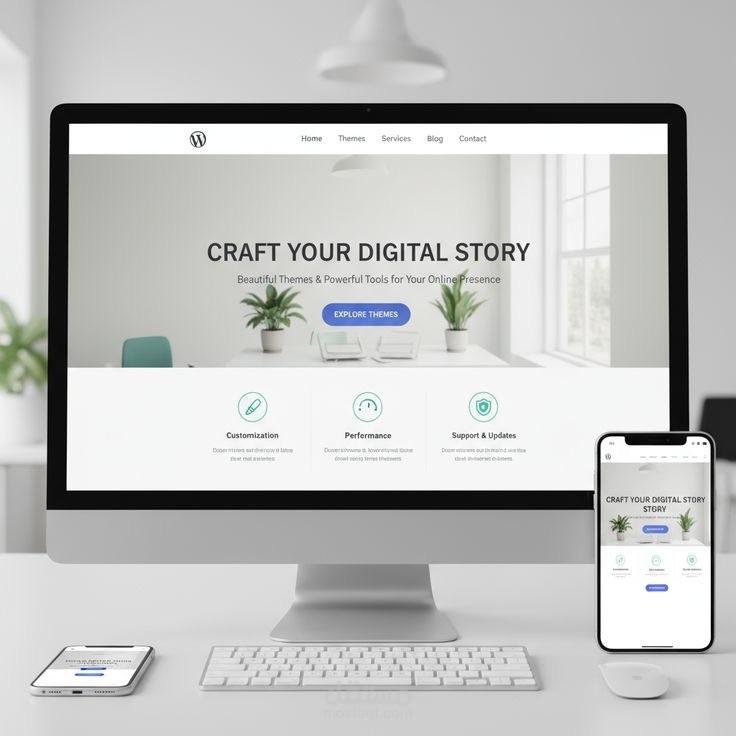 انشاء موقع ب استخدام wordpress