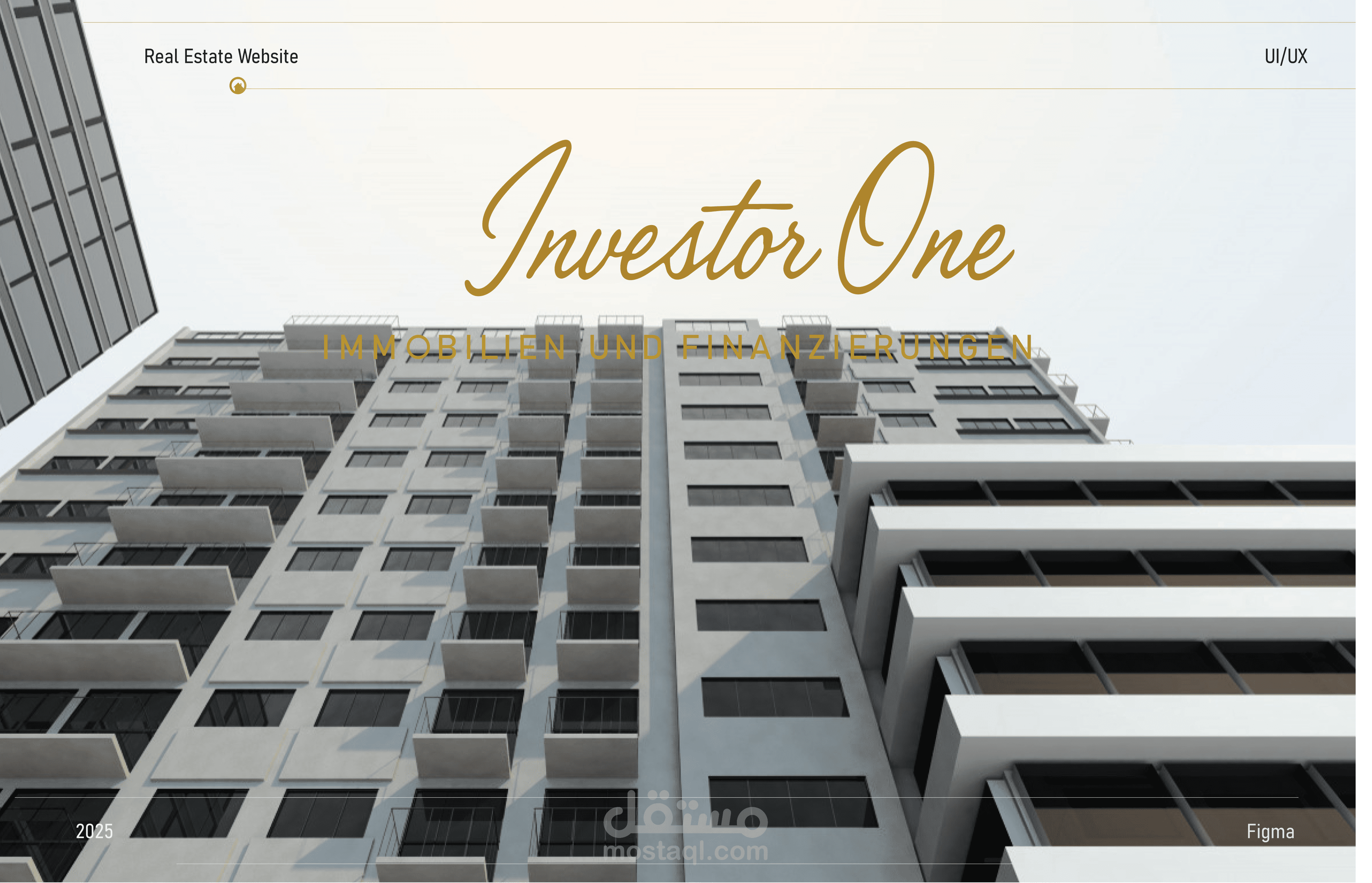 تصميم موقع عقارات لشركة ألمانية باستخدام Figma