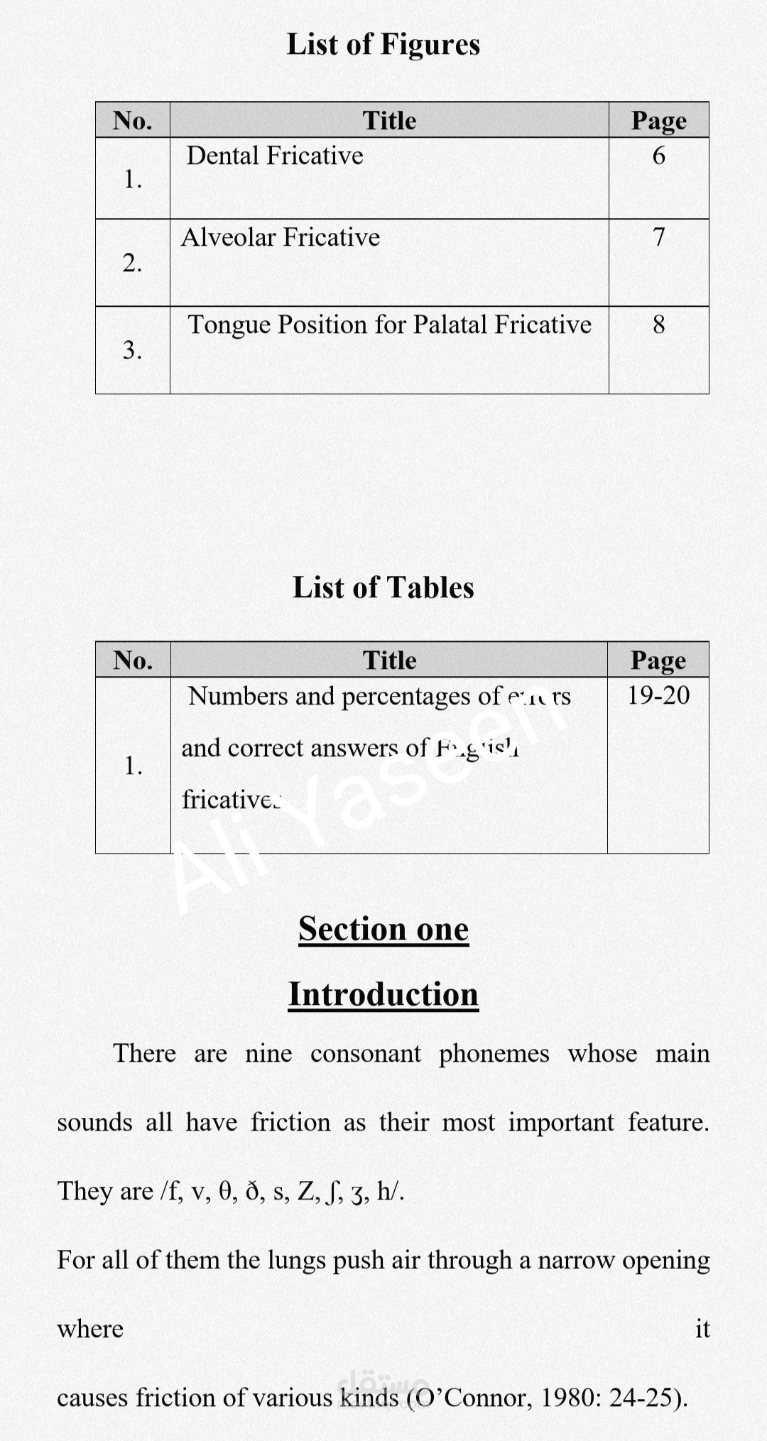 English Fricatives (بحث تخرج)