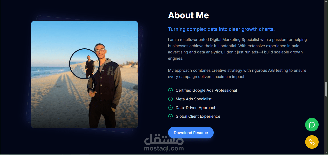 صفحة هبوط تعريفية لتطبيق جوال | Modern App Landing Page