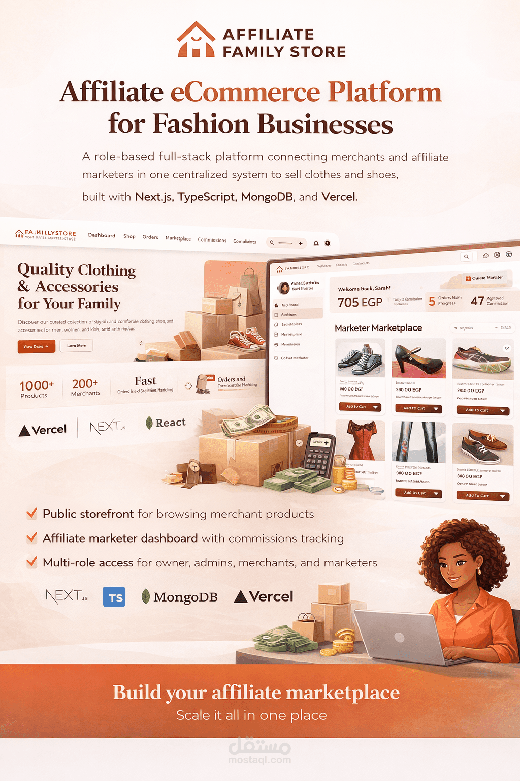 Affiliate Family Store – منصة تجارة إلكترونية بنظام Affiliate متعددة الصلاحيات