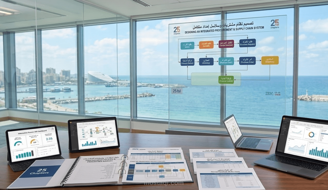 دراسة استراتيجية وتصميم نظام مشتريات وسلاسل إمداد متكامل