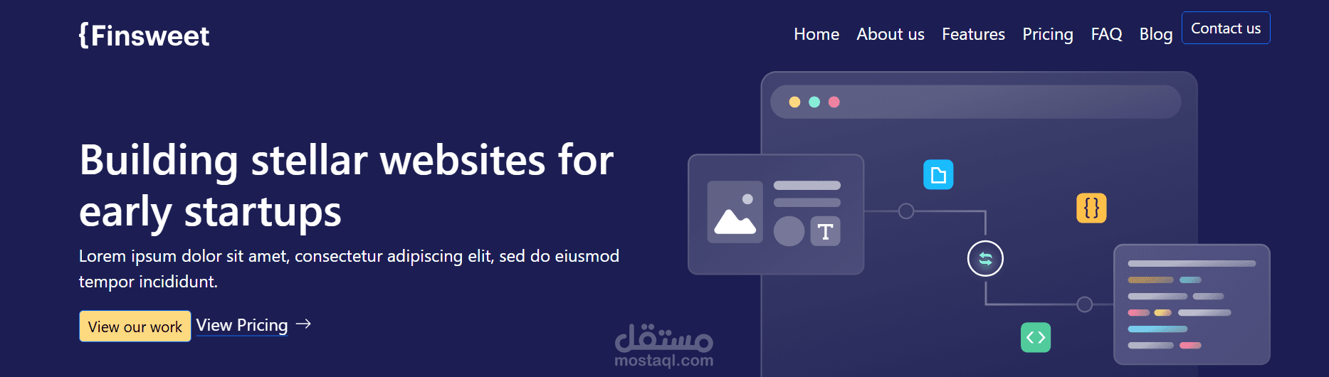 start up with bootstrap